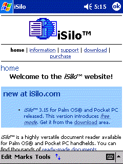 iSilo for Pocket PC